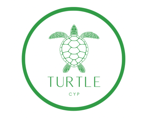 Turtle CYP logo: illustration of a turtle in green, inside a green circle