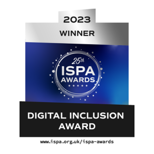 2023 winner ISPA Digital Inclusion Award