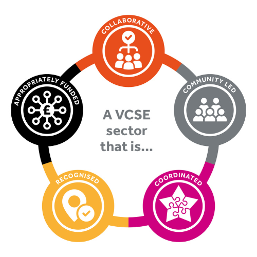 A VCFSE Sector that is: Collaborative, Community-led, Coordinated, Recognised and Appropriately Funded